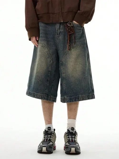 Japanese Brand × Vintage GOTH Vintage RETRO washed jorts shorts Size US 35 - 1 Thumbnail