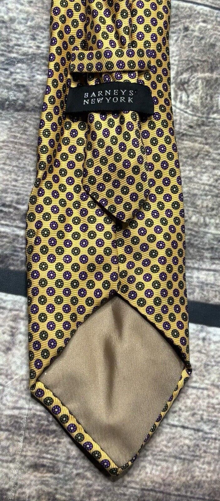 Barneys New York Barneys New York Mens Silk Neck Tie Geometric Circles Italy Size ONE SIZE - 3 Thumbnail