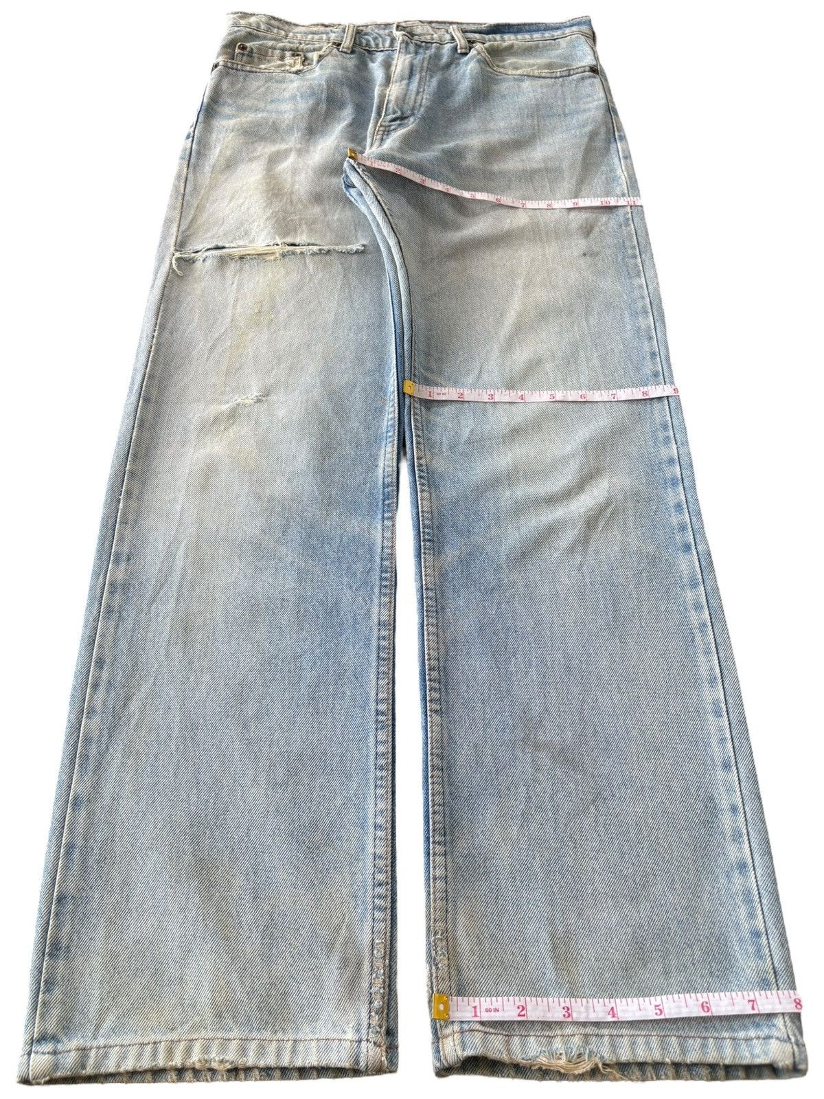 Levi's Vintage 90s Levis 518 Faded Wash Distressed Loose Jeans Size US 33 - 13 Thumbnail