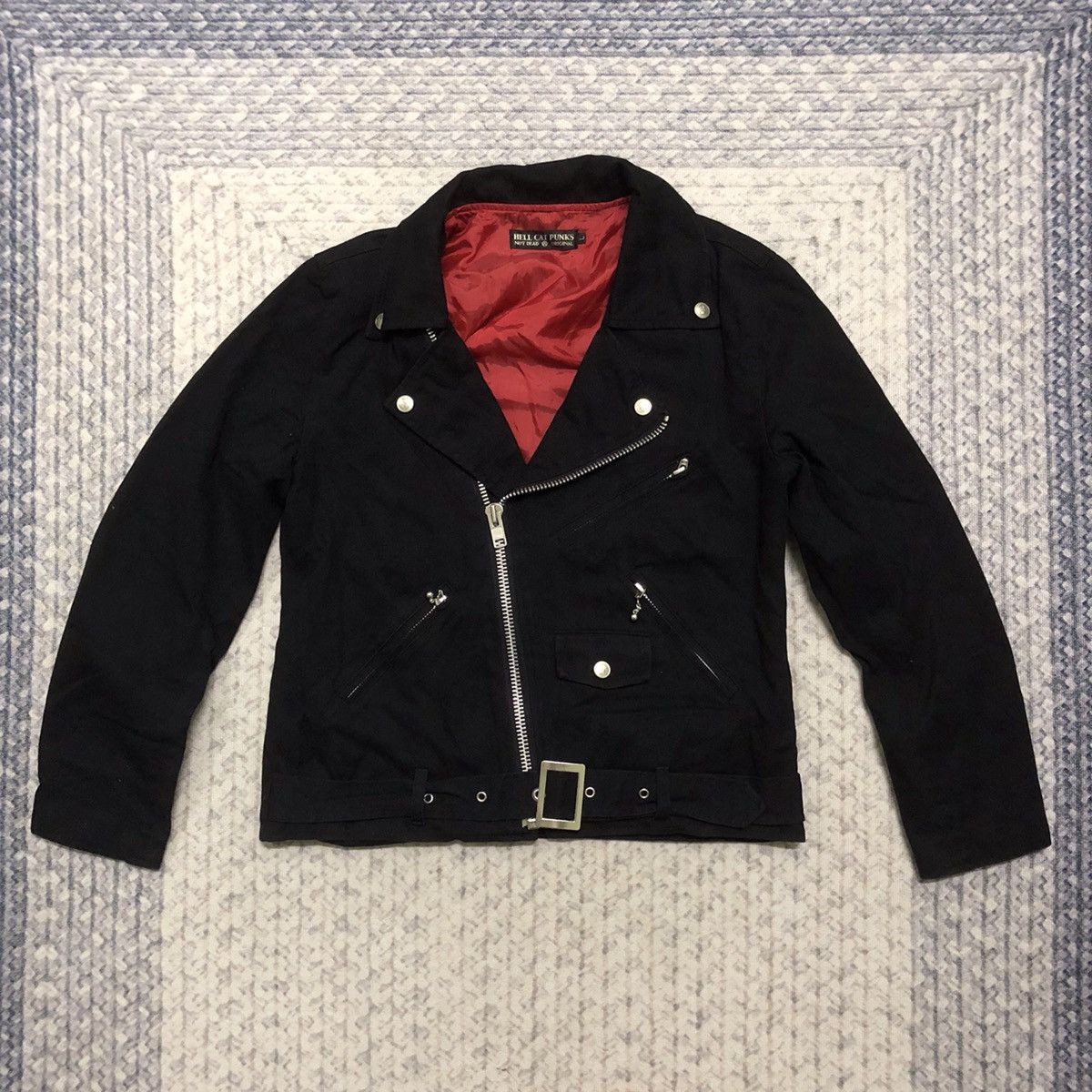 Japanese Brand × Seditionaries × Vintage Rare Hell Cat Punks Double Collar Punk Jacket Size US XXS / EU 40 - 1 Thumbnail