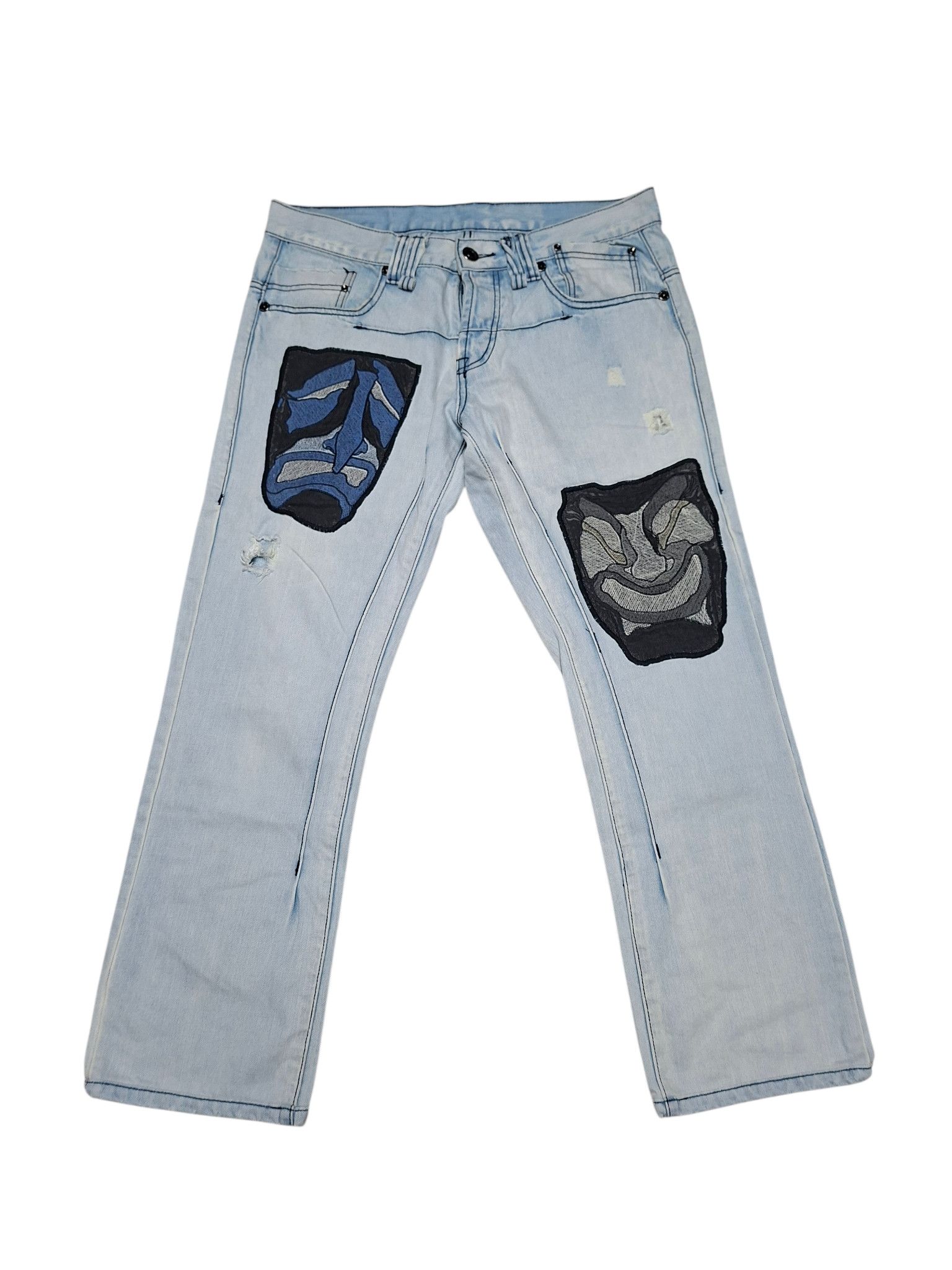 Japanese Brand AVANT GARDE JAPANESE VINTAGE RARE STREETWEAR JEANS DENIM Size US 34 / EU 50 - 1 Thumbnail