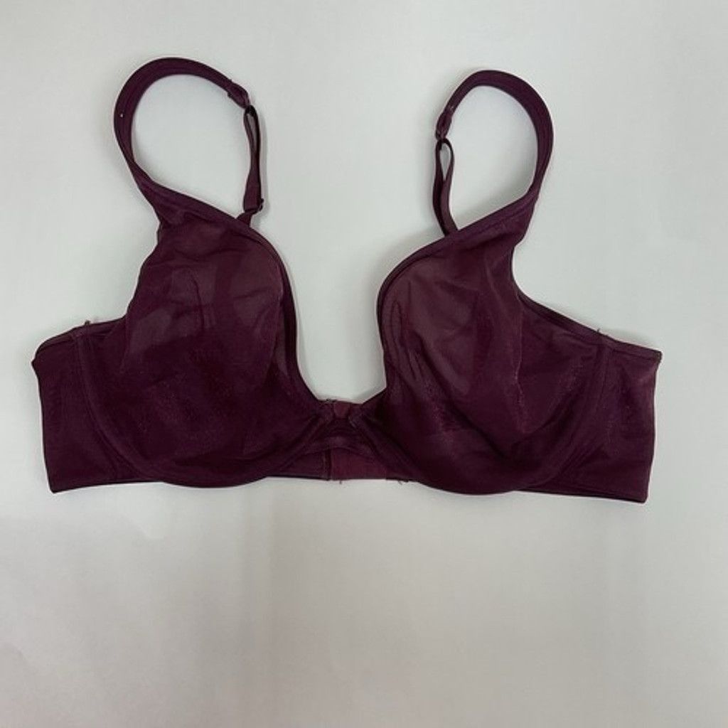 Other Cacique Unlined Plunge Underwire Back Closure Bra Women 38DD Size ONE SIZE - 8 Thumbnail