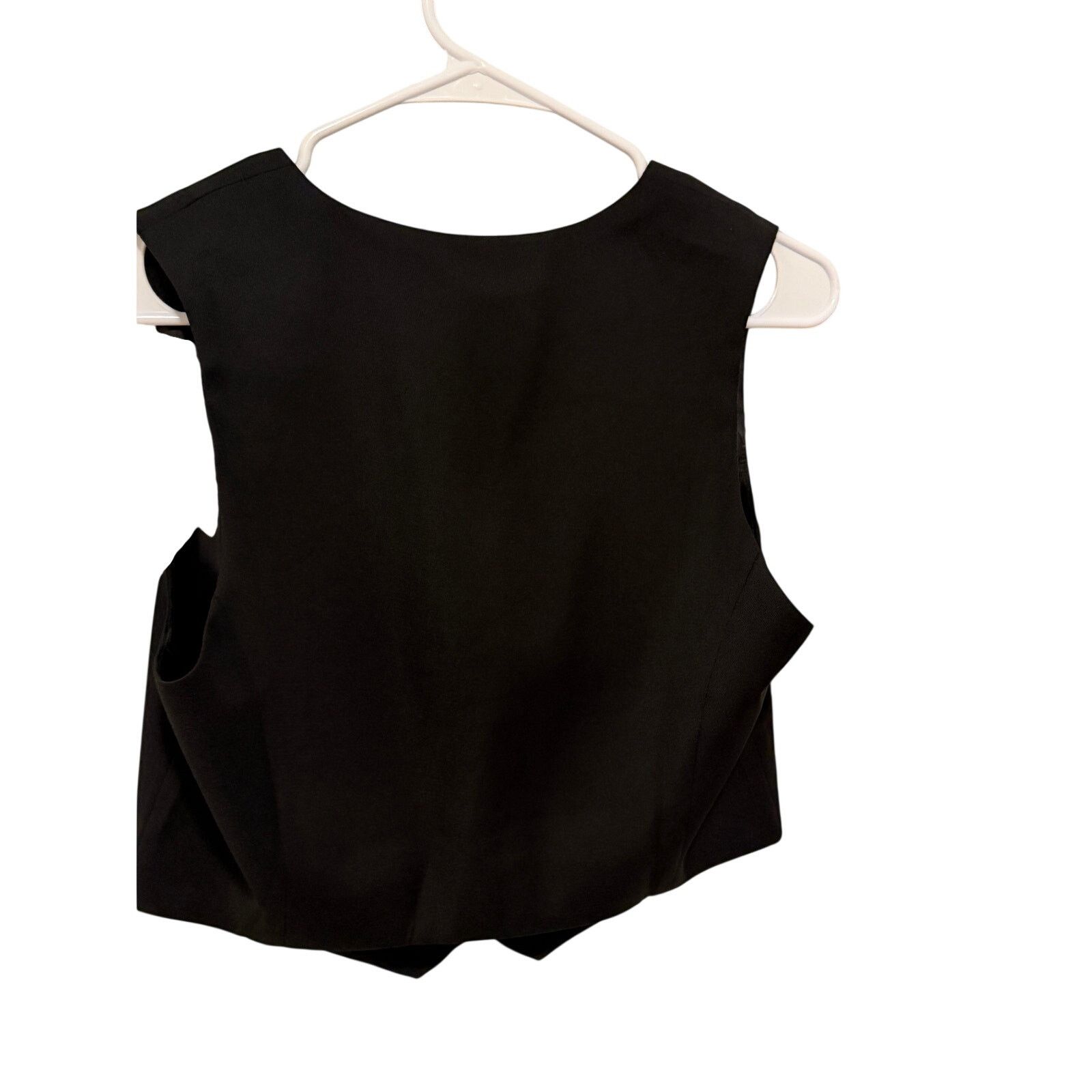 Other Women's Cropped V-Neck Button Front Sleeveless Jacket Vest Size S / US 4 / IT 40 - 8 Thumbnail