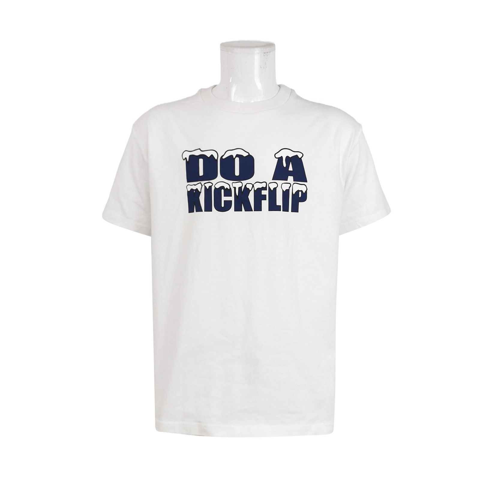 Louis Vuitton White 'DO A KICKFLIP' Cotton Crew Neck T-Shirt L Size US L / EU 52-54 / 3 - 1 Thumbnail