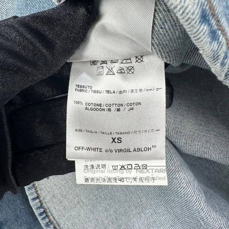 Off-White Off-White Blue Cotton Women's Jacket . Size XS / US 0-2 / IT 36-38 - 6 Thumbnail