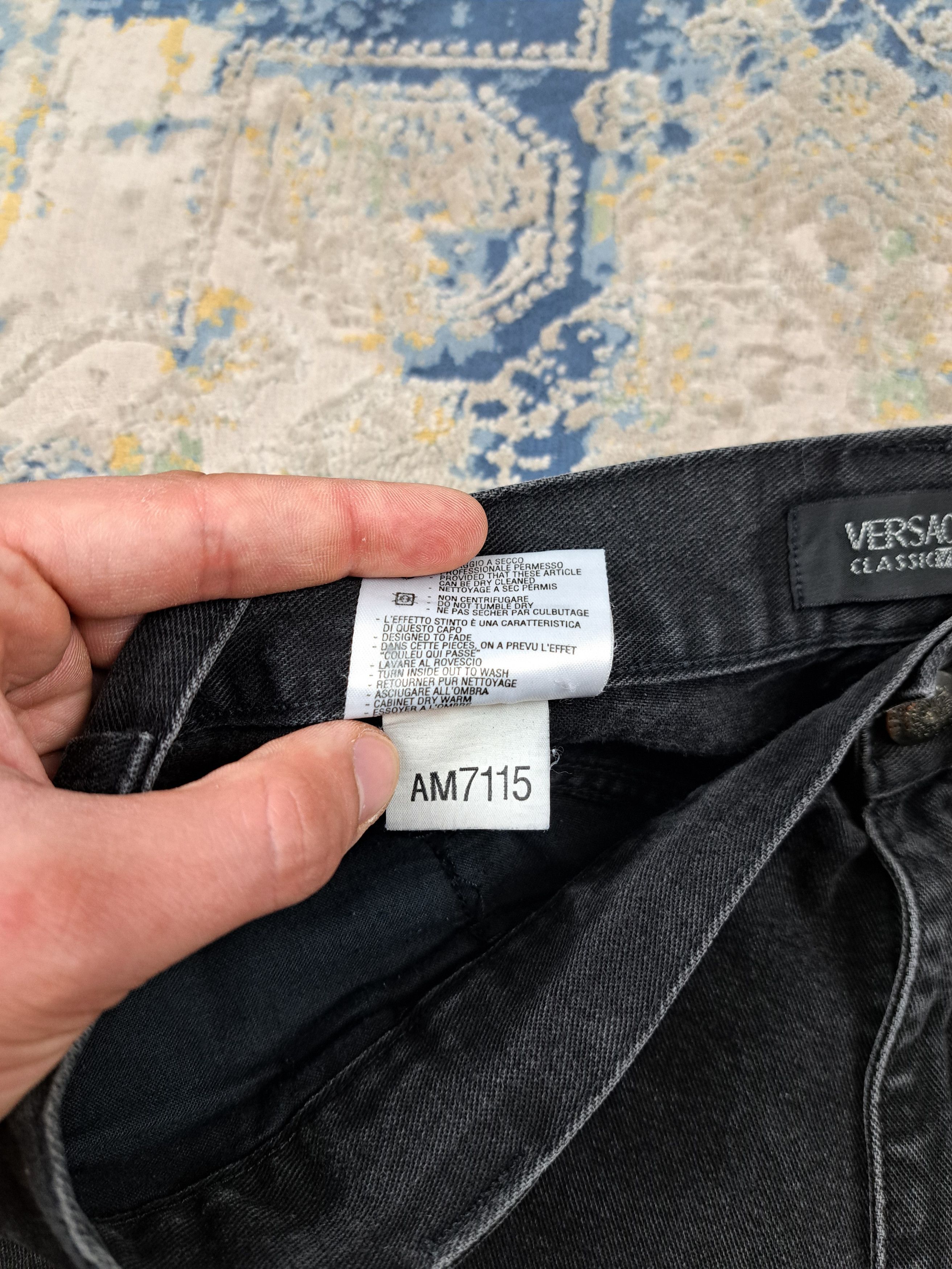 Versace Versace Classic Black Denim Straight Fit Jeans Luxury Size US 36 / EU 52 - 6 Thumbnail