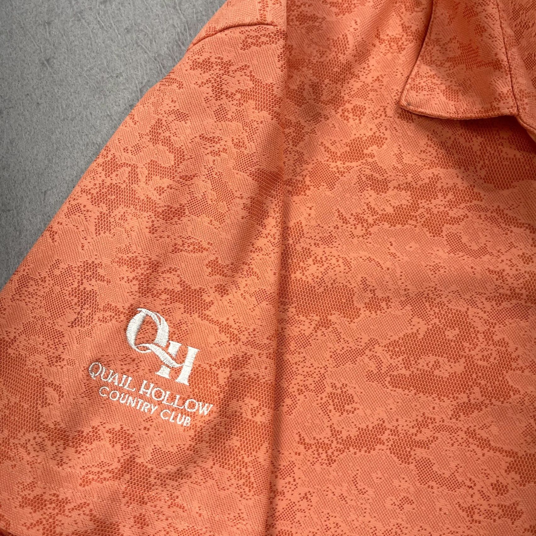 Adidas adidas Golf Polo Shirt Mens L Orange Camouflage AOP Top Polo Mens Orange Camouflage Adidas Golf Polo Size US L / EU 52-54 / 3 - 3 Thumbnail