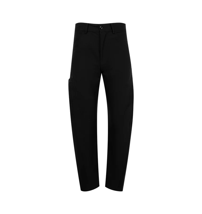 o1h1sh11224 Twisted Workwear Pants in Black