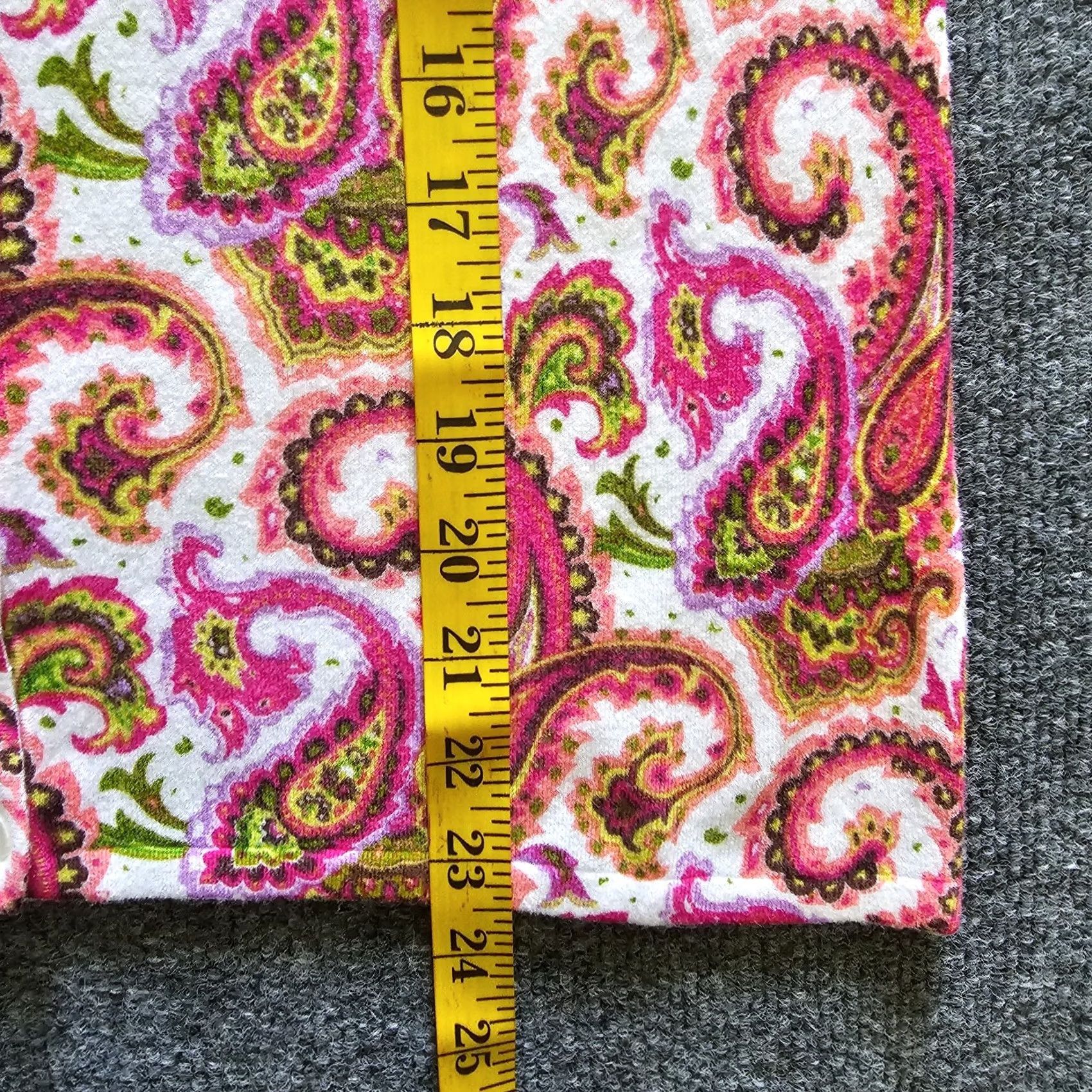 Pinko Fairway & Greene Cardigan Womens M Pink Paisley Long Sleeve Round Neck Career Cardigan Size M / US 6-8 / IT 42-44 - 6 Thumbnail