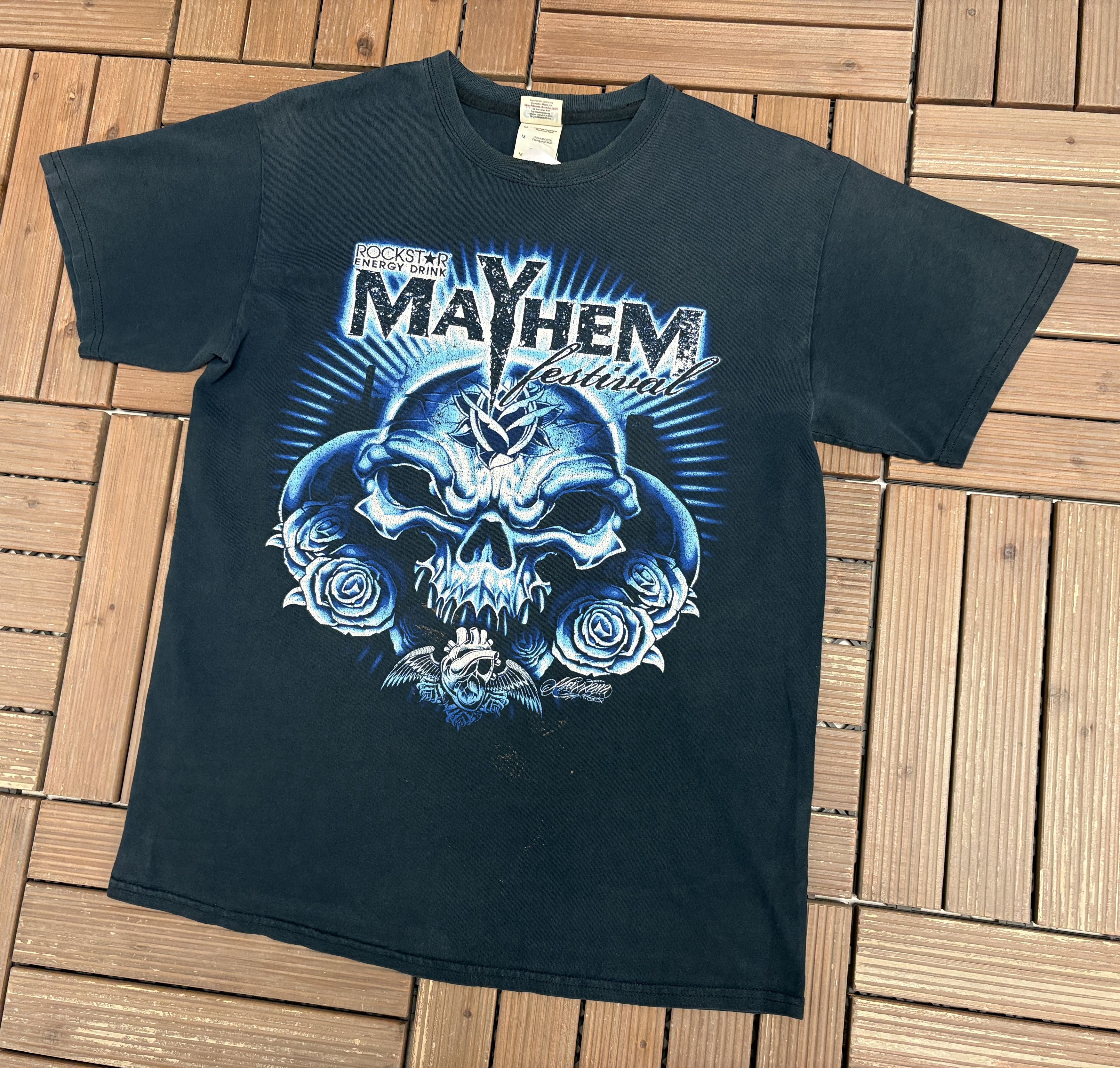 Vintage Mayhem First Annual Festival 2008 Vintage Black Tee Size US M / EU 48-50 / 2 - 3 Thumbnail