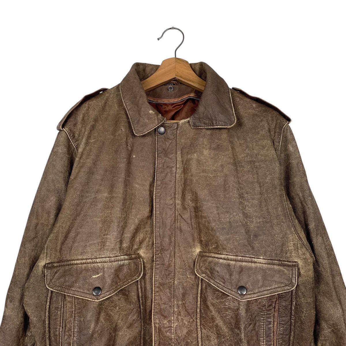 Japanese Brand Japanese Brand Motorcycle Leather Jacket Size US M / EU 48-50 / 2 - 2 Thumbnail