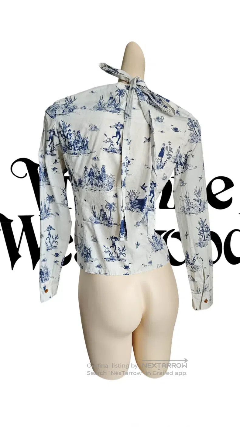 Vivienne Westwood Vivienne Westwood Blue and White Porcelain Printed Long Sl Size M / US 6-8 / IT 42-44 - 3 Thumbnail