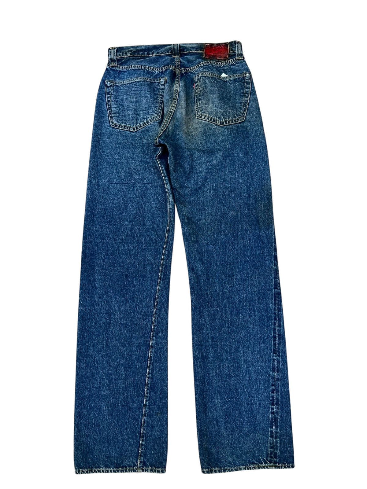 Denime RARE! Vintage DENIME ORIZZONTI Aging Denim Selvedge Jeans Size US 31 - 15 Thumbnail