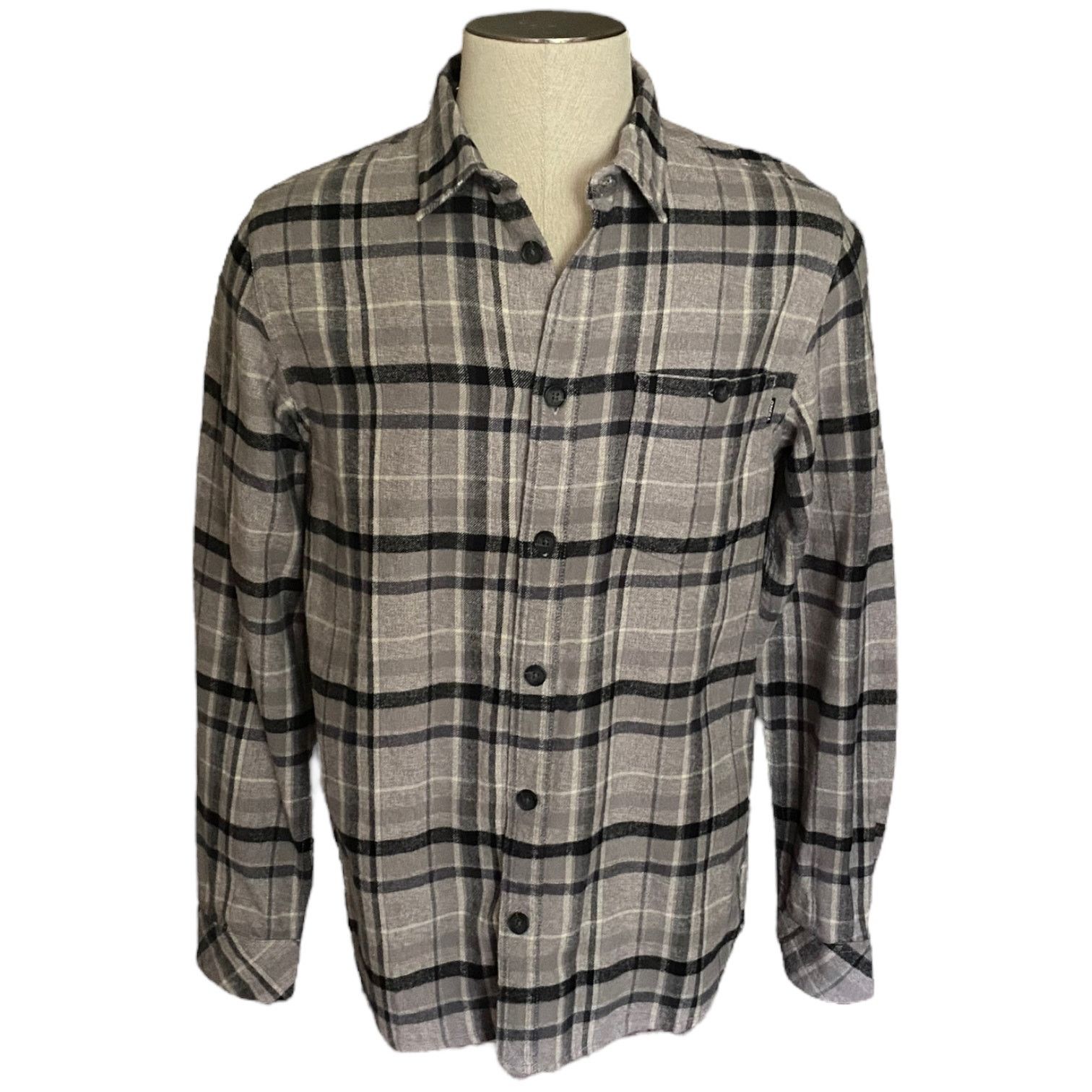Other O'Neill Cotton Gray Black Long Sleeve Flannel Size Medium Size US M / EU 48-50 / 2 - 1 Thumbnail