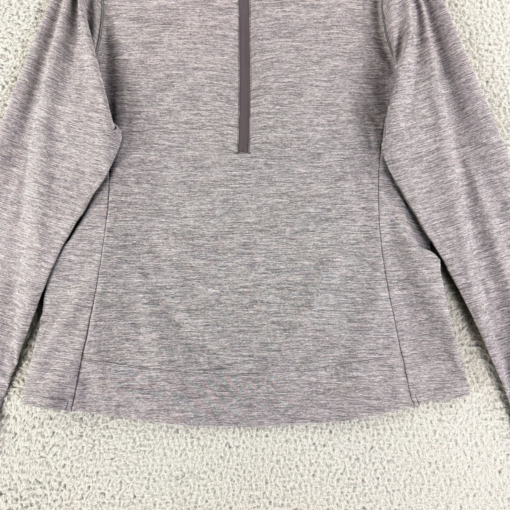 Vintage Greyson Halley Melange Quarter Zip Shirt Womens XL Gray Heathered Stretch Size XL / US 12-14 / IT 48-50 - 5 Thumbnail
