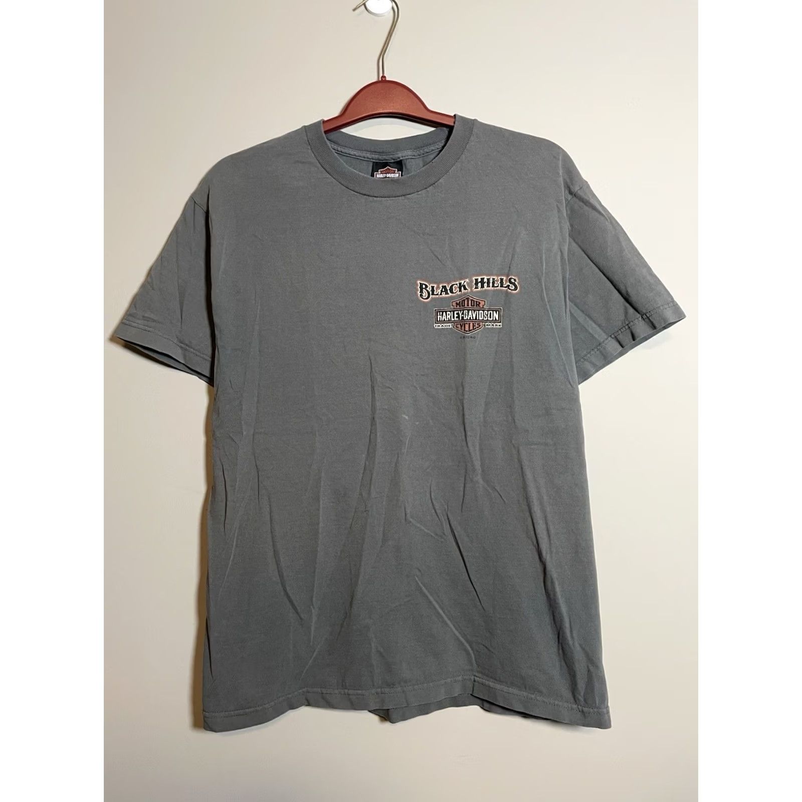 Harley Davidson Harley-Davidson Shirt T-Shirt Short Sleeve Crew Neck Black Large Graphic Print Logo USA Motorcycle Biker Ol Men's Size US L / EU 52-54 / 3 - 3 Thumbnail
