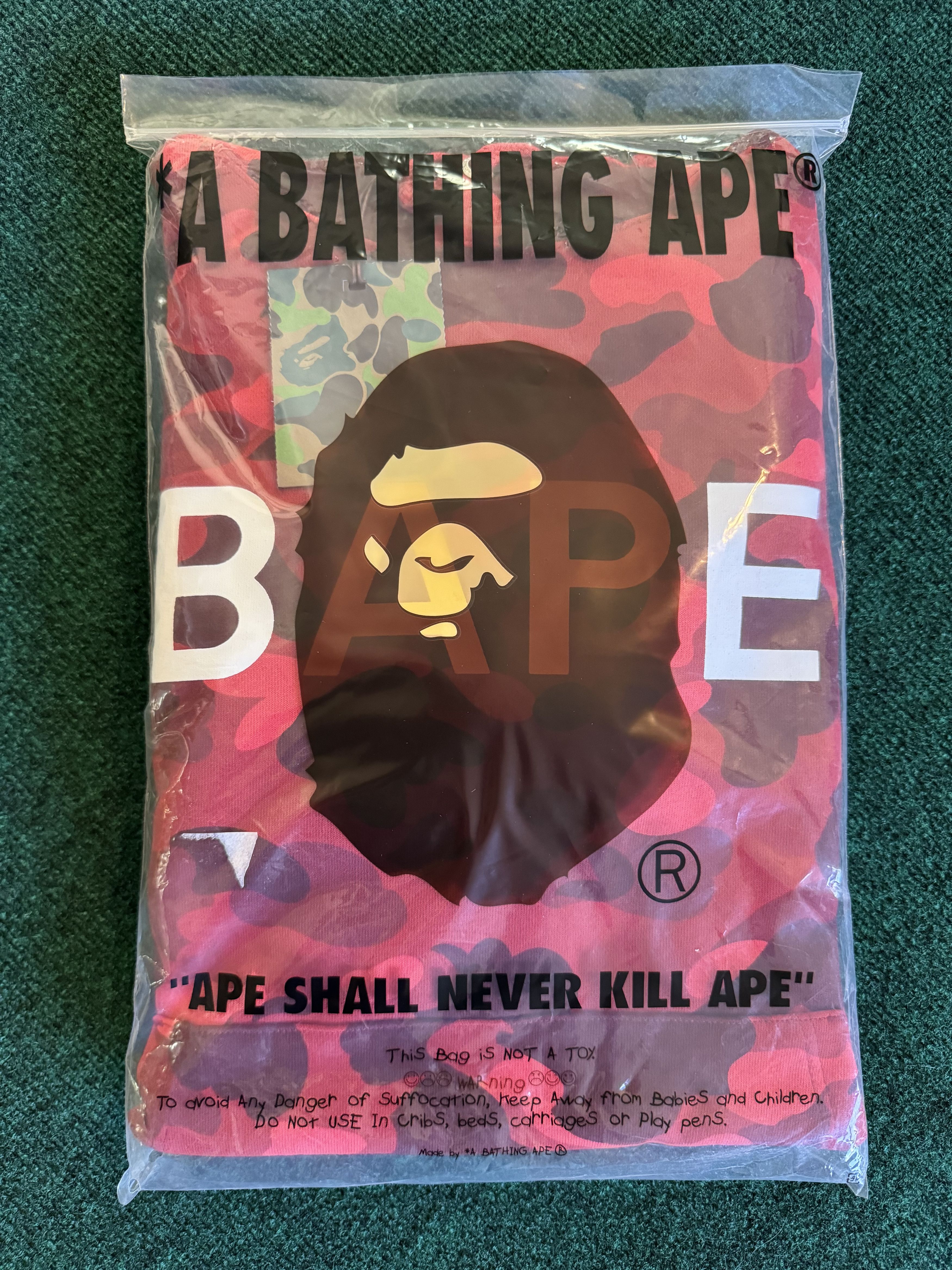 Bape Color Camo Bape Pullover Hoodie Size US XL / EU 56 / 4 - 8 Thumbnail