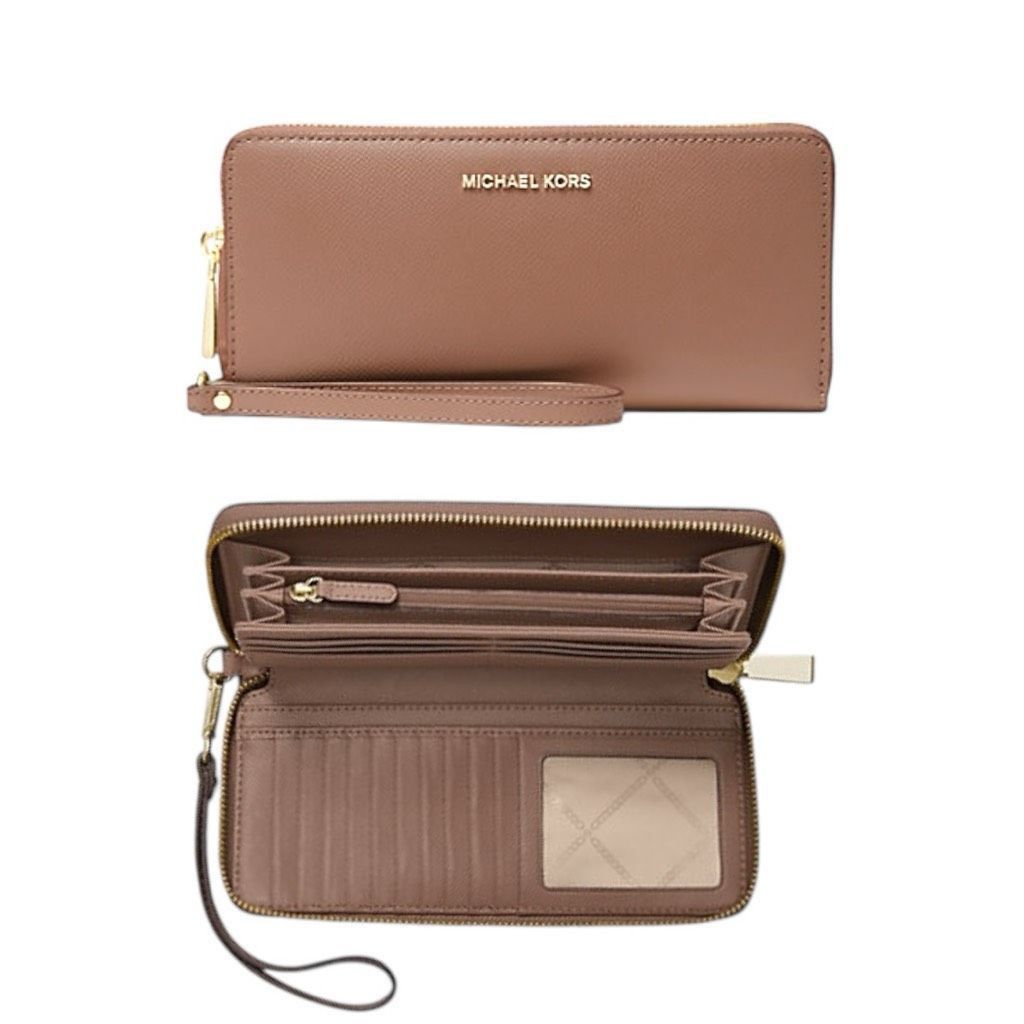 Michael Kors MICHAEL MICHAEL KORS Crossgrain Leather Continental Zip Around Wallet Clutch Bag SOLD OUT $260 Retail Size ONE SIZE - 1 Thumbnail