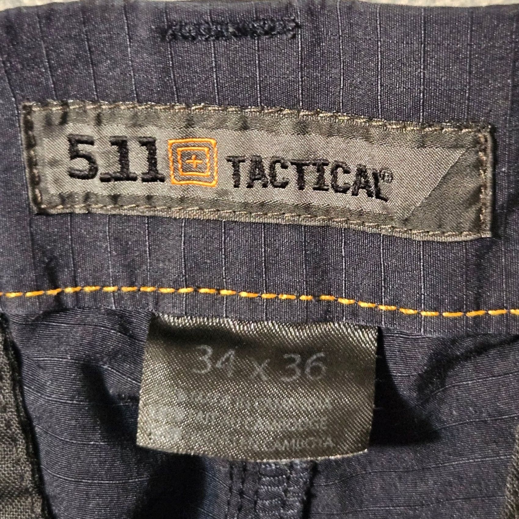Vintage 511 Tactical Men's Fast-Tac Urban Pants Chino Pants Black 34 x 36 Mens Regular Inseam 36 Black 5.11 Tactical Mens Width: 34x36 Size US 34 / EU 50 - 3 Thumbnail