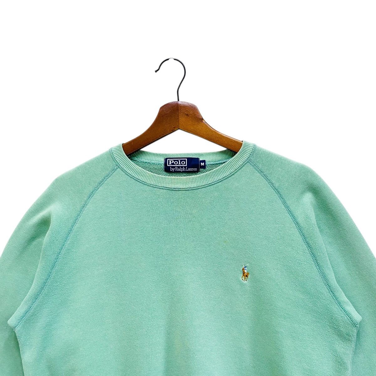 Polo Ralph Lauren Vintage Polo Ralph Lauren Sweatshirt Green Made In Japan Size US M / EU 48-50 / 2 - 2 Thumbnail