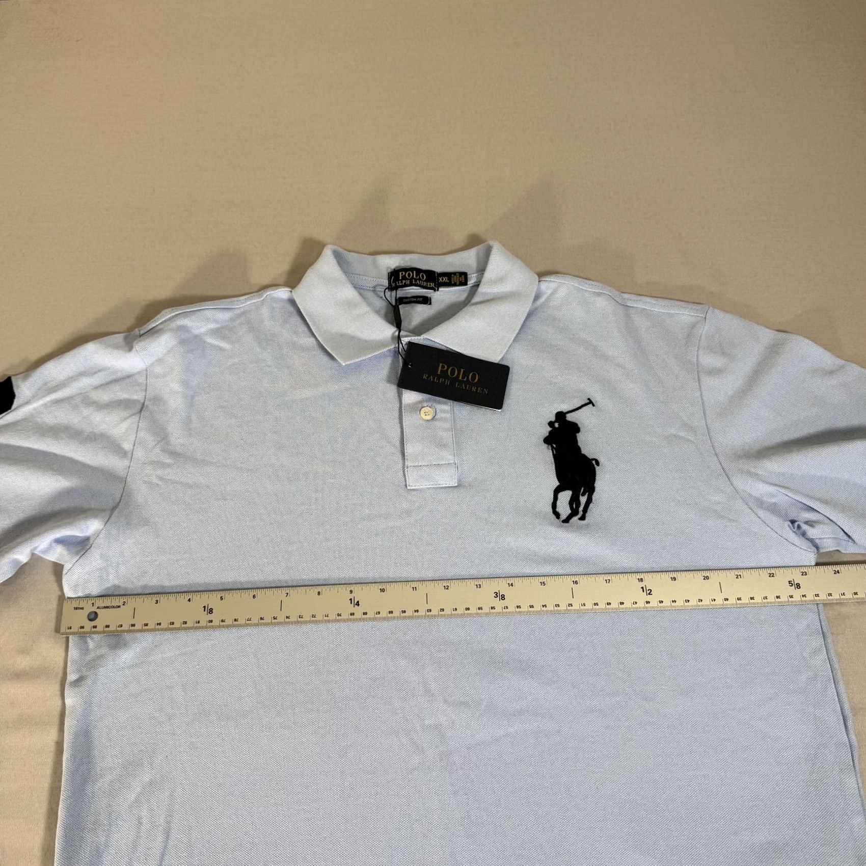 Polo Ralph Lauren Polo Ralph Lauren Shirt Mens 2XL Blue Slim Fit Big Pony 3 Rugby Cotton Preppy Size US XXL / EU 58 / 5 - 5 Thumbnail