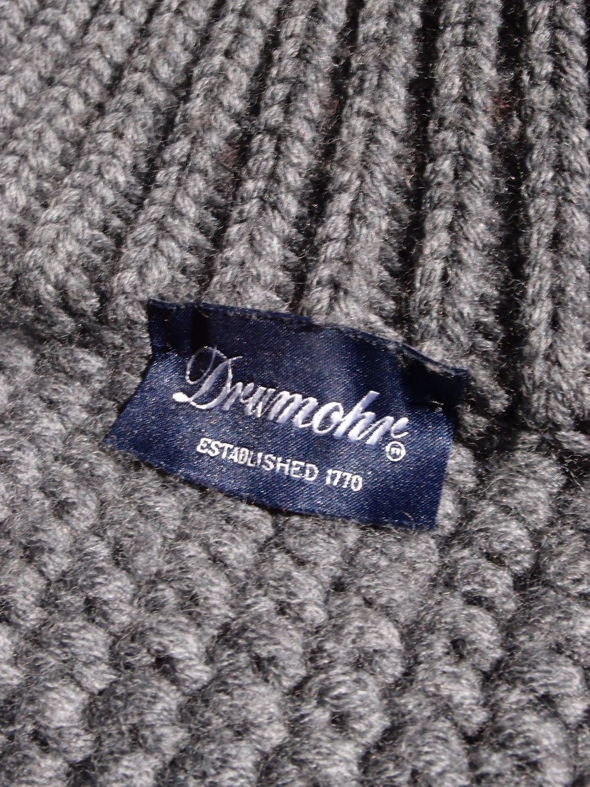 Drumohr Drumohr Low-Gauge Wool Knit Cardigan / Grey / Made in Italy Size US M / EU 48-50 / 2 - 7 Thumbnail