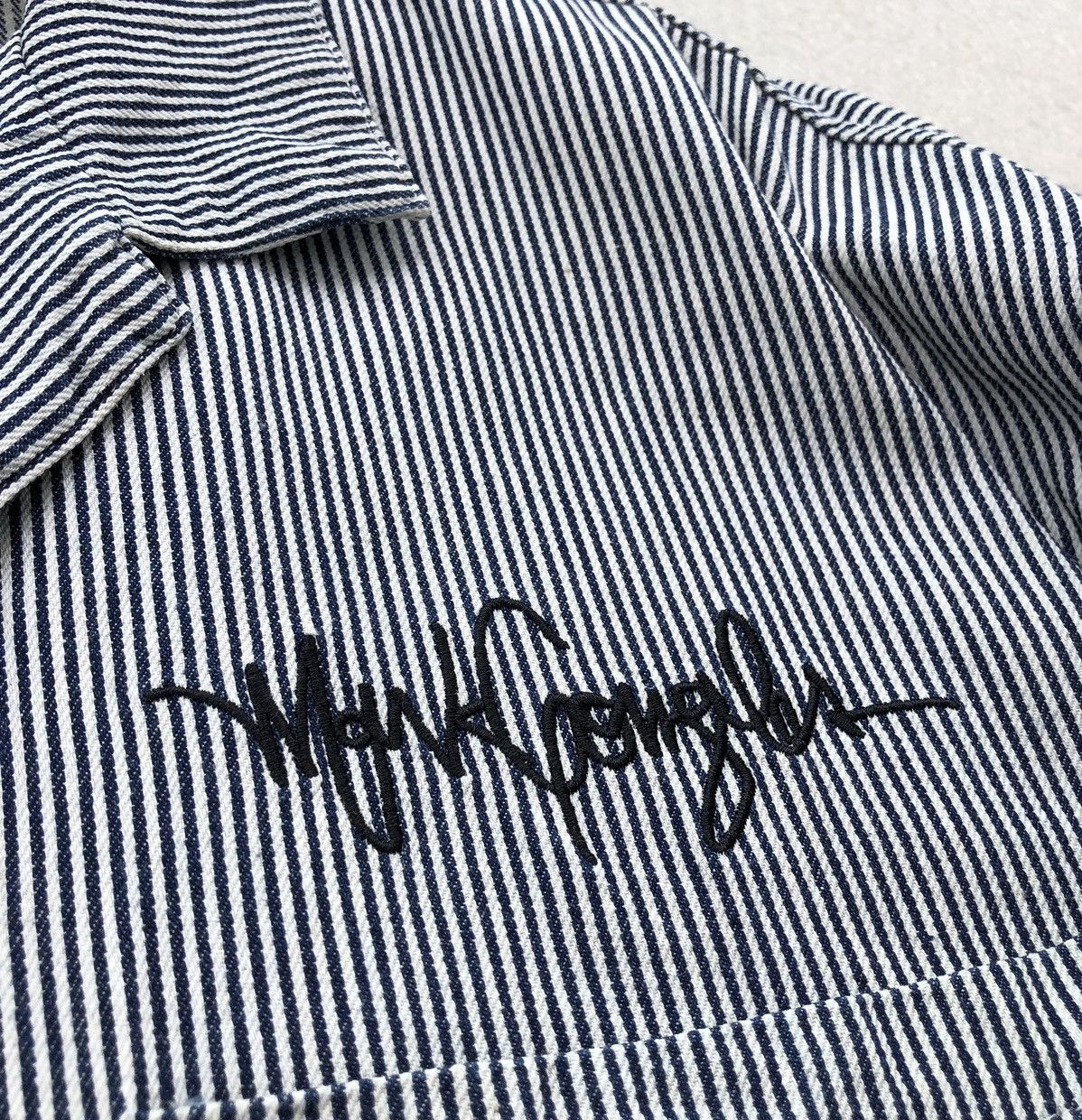 Japanese Brand Mark Gonzales Button Up Hickory Stripe Jacket Size US L / EU 52-54 / 3 - 3 Thumbnail