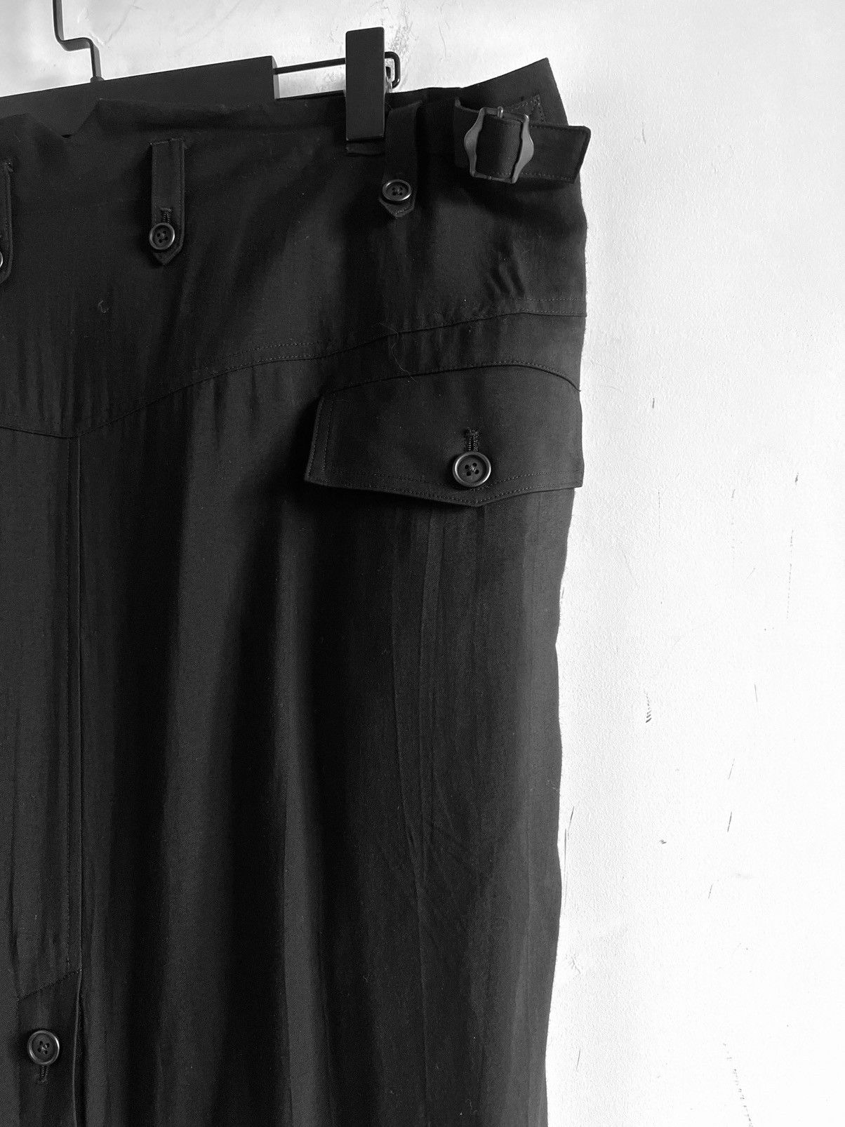 Yohji Yamamoto Yohji Yamamoto Pour Homme Cu/Ry/S GABARDINE YORK PANEL SKIRT Size US 32 / EU 48 - 16 Thumbnail