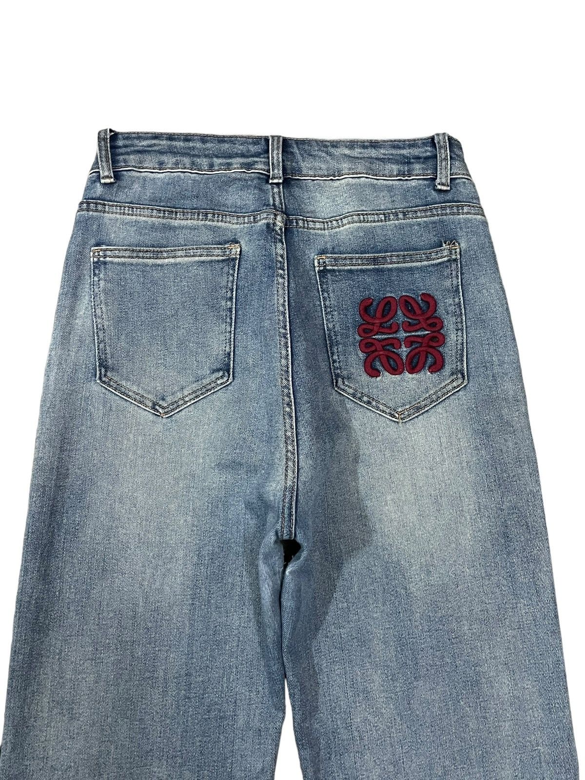 Japanese Brand Vintage Japanese Brand Embroidery Logo Baggy Style Jeans Size US 30 / EU 46 - 9 Thumbnail