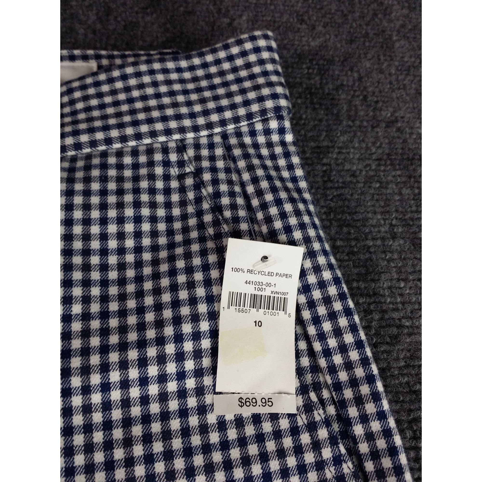 Gap Gap Signature Skinny Ankle Women Sz 10 Gingham Blue White Bo Size 32" / US 10 / IT 46 - 8 Thumbnail