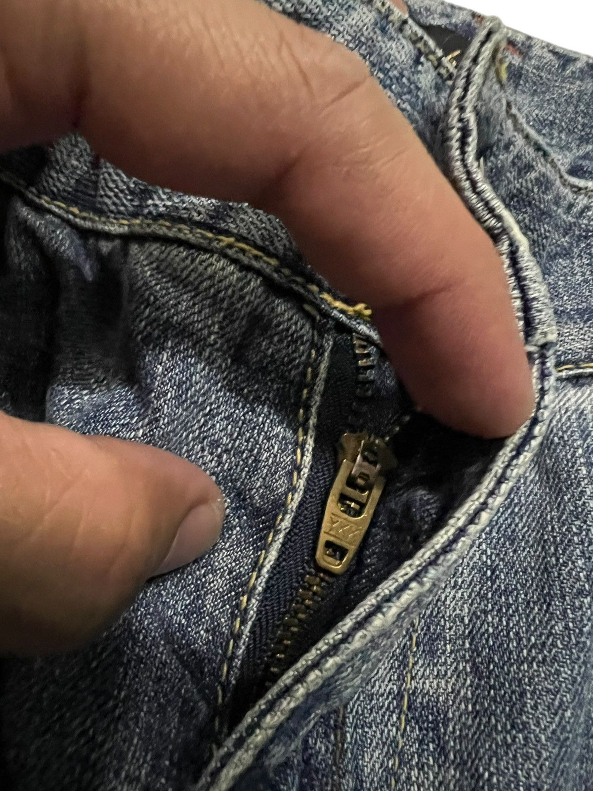 Japanese Brand Flare Jeans Vanquish Distressed Mud Wash Jean Like Kapital Size US 31 - 10 Thumbnail