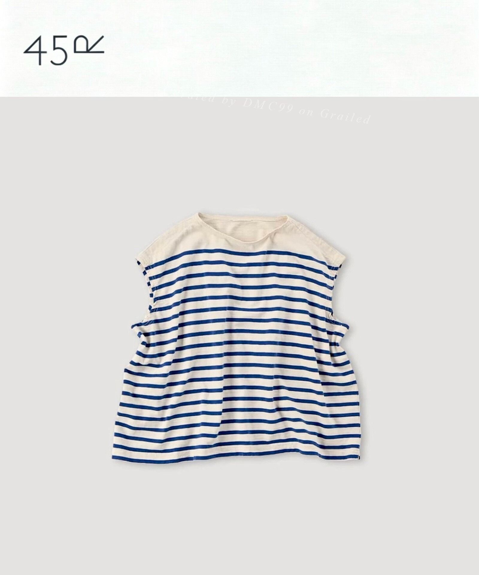 45rpm 45R Sleeveless Striped T-Shirt Size M / US 6-8 / IT 42-44 - 1 Thumbnail