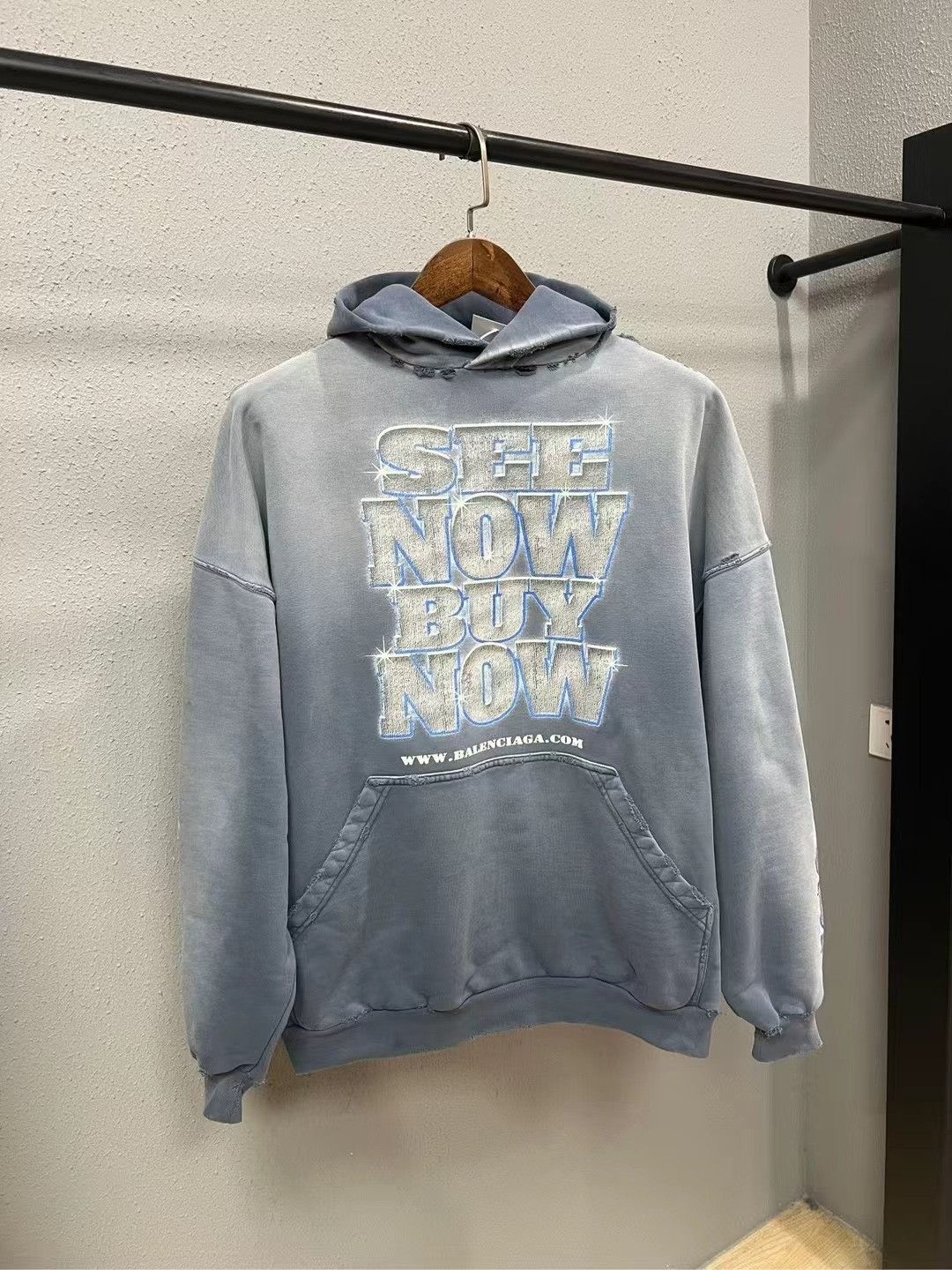 Balenciaga Balenciaga Diamond Hoodie Size US S / EU 44-46 / 1 - 1 Thumbnail