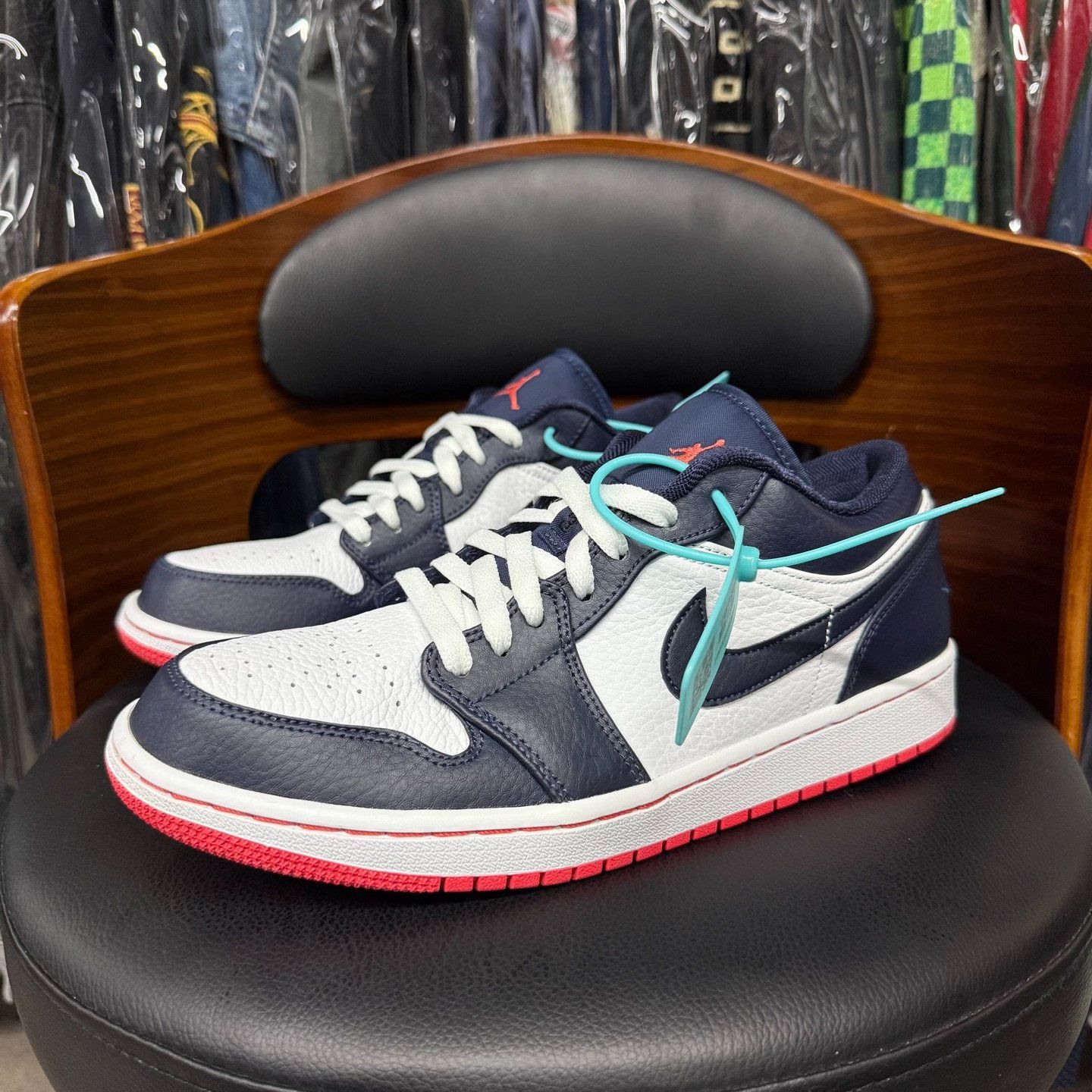 Nike Nike AJ1 Blue Lowtop Sneakers 9.5 Men Size US 9.5 / EU 42-43 - 1 Thumbnail