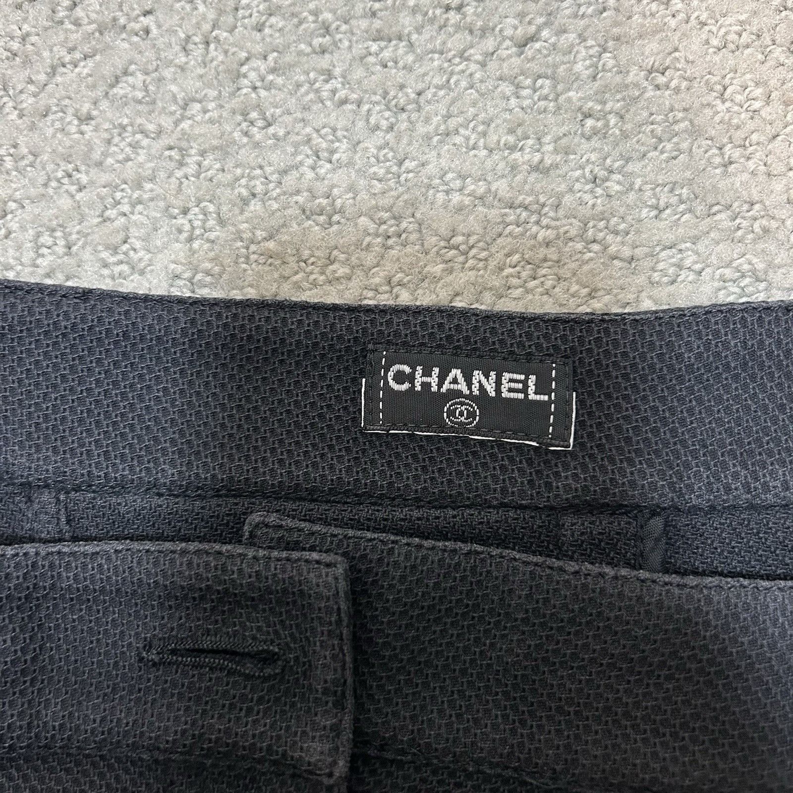 Chanel Chanel Vintage Linen Blend Wool Button Front Pencil Skirt Bu Size 26" / US 2 / IT 38 - 18 Thumbnail