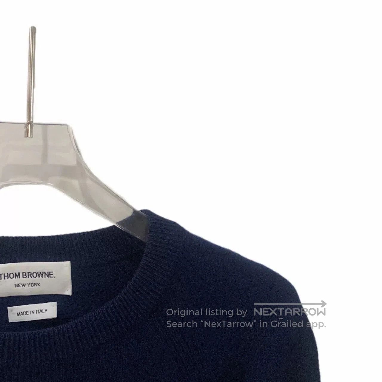 Thom Browne thom browne navy classic long sleeve knitwear. Size US XS / EU 42 / 0 - 4 Thumbnail