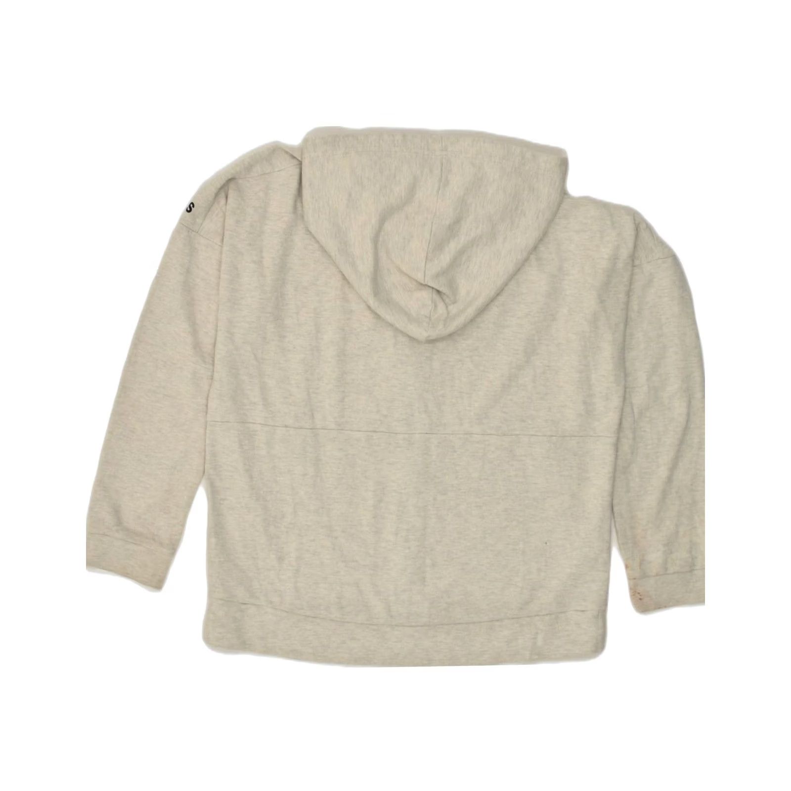 Adidas ADIDAS Womens Hoodie Sweater Grey Cotton Large UK 14/16 Size L / US 10 / IT 46 - 2 Thumbnail