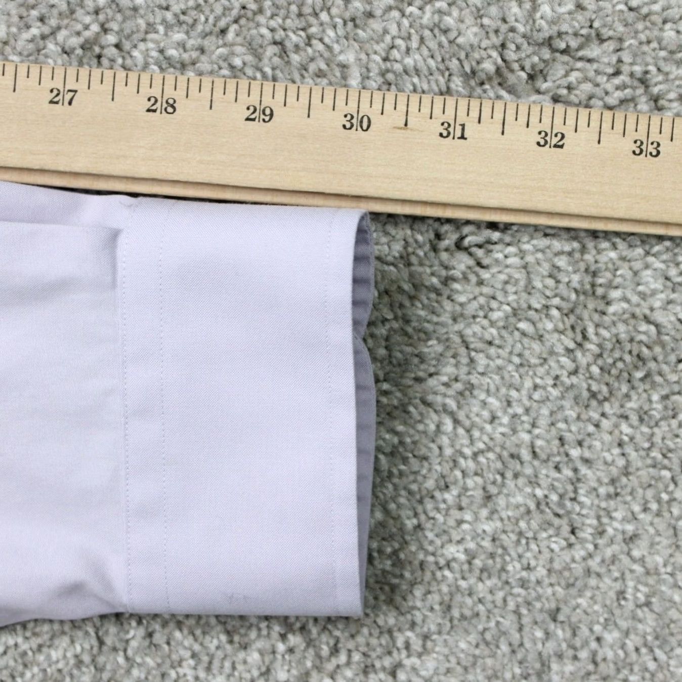 Jos. A. Bank Jos. A. Bank Shirt Mens 15 1/2 33 Purple Traveler Tailored Fit Cotton Long Sleeve Shirt Size US L / EU 52-54 / 3 - 7 Thumbnail