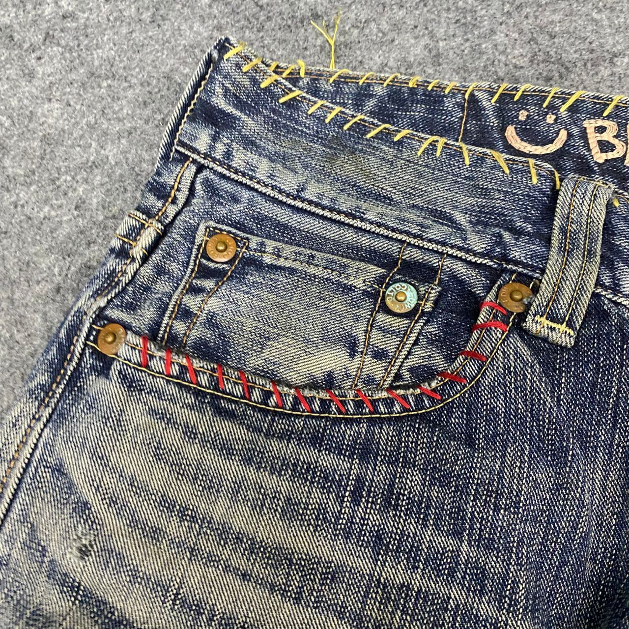 Edwin 💥Best Offer💥Vintage Edwin X Square Dark Distressed Denim Size US 36 / EU 52 - 13 Thumbnail