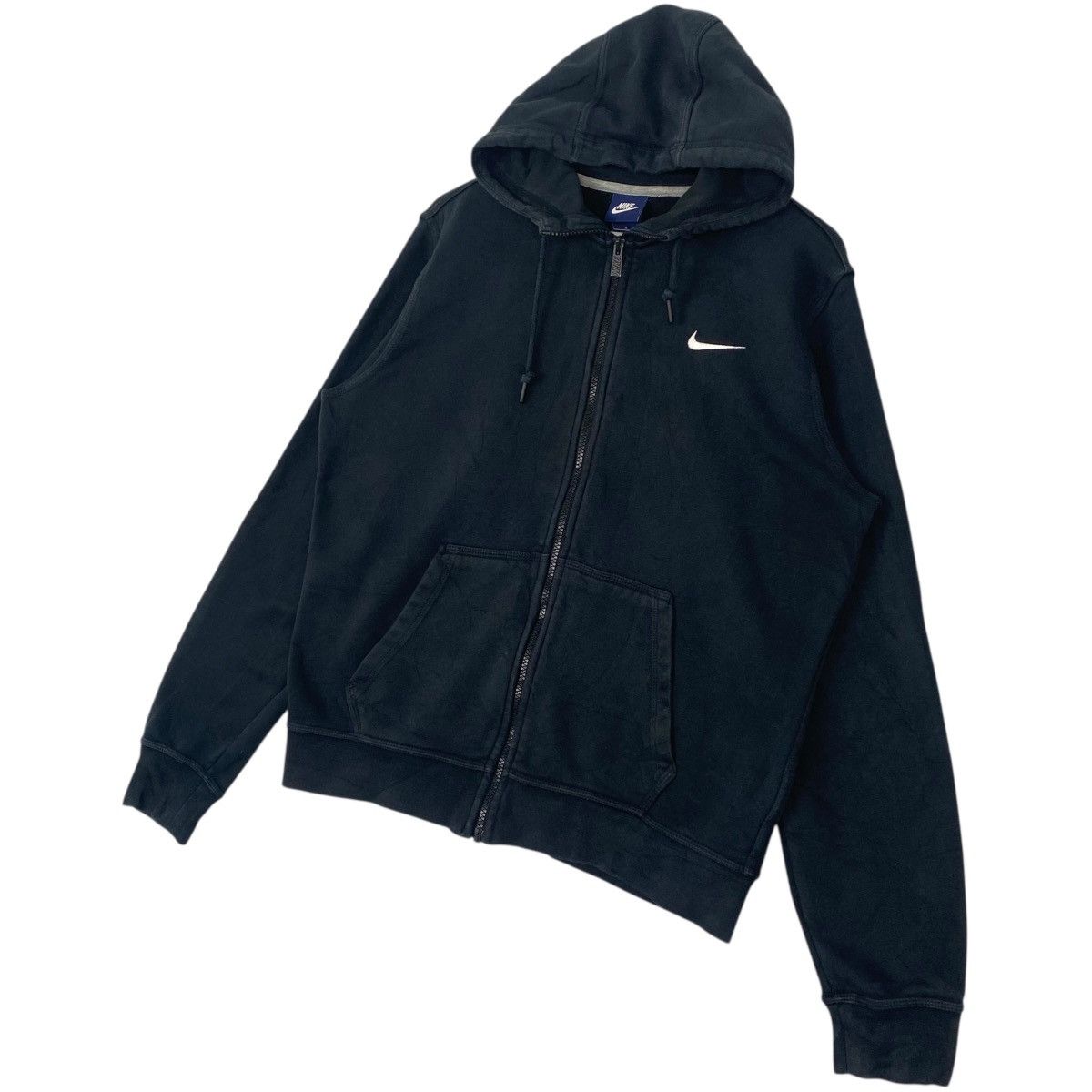 Other Vintage 90s Nike Swoosh Hoodie Sweater Black Made In Vietnam Size US L / EU 52-54 / 3 - 2 Thumbnail