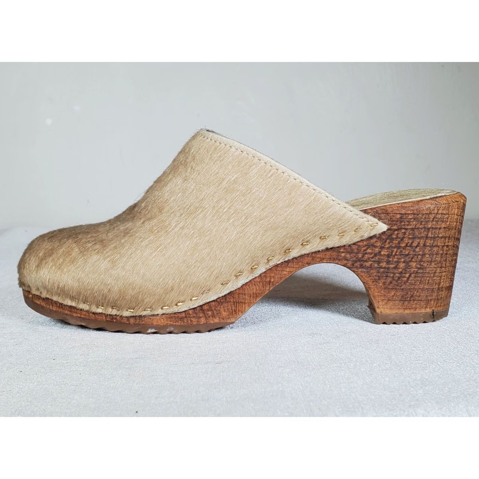 Vintage Open Back Wood Clogs Womens US 6 Size US 6 / IT 36 - 5 Thumbnail