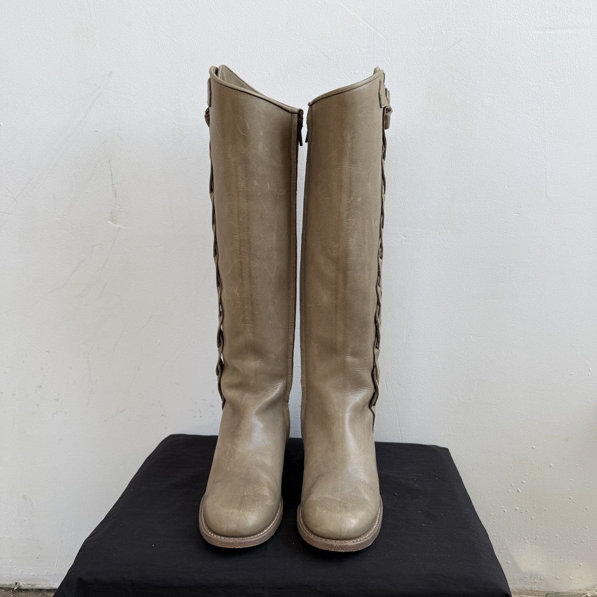MDK × Vintage MDK Munderingskompagniet Leather Knee High Boots Size US 5.5 / IT 35.5 - 5 Thumbnail