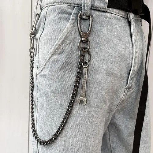 Jewelry Wrench Pendant Chain, Wallet Chain, Biker Punk Accessory Size ONE SIZE - 6 Thumbnail