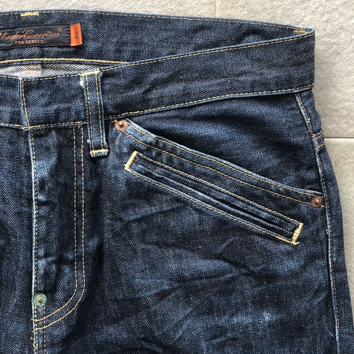 Japanese Brand × Jun Takahashi × Undercover Custom Undercoverism denim inspired by hagi denim Size US 31 - 3 Thumbnail