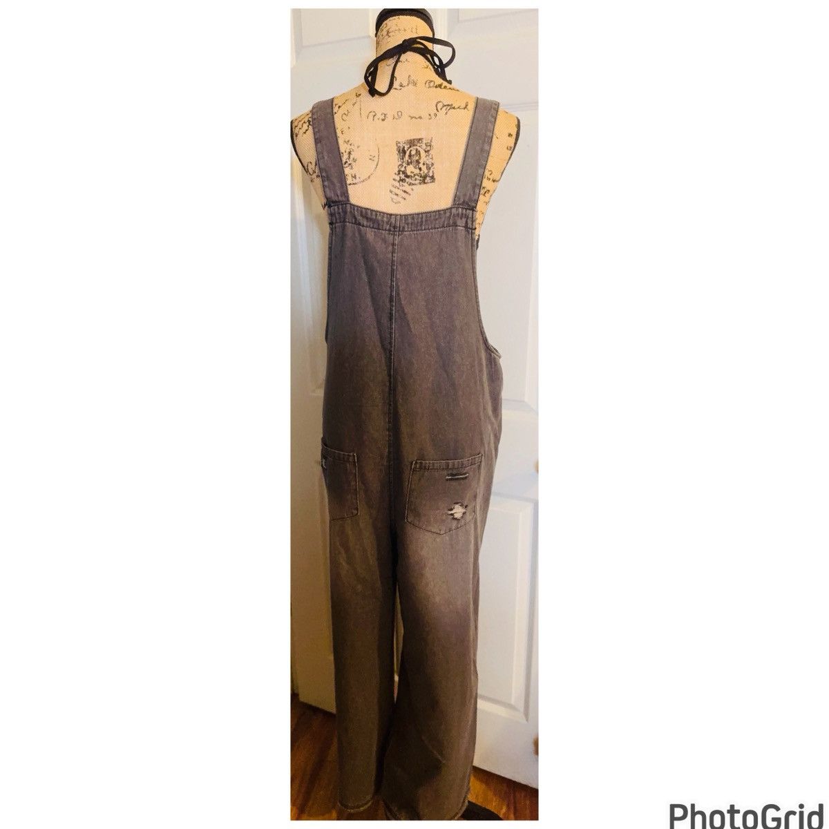 Anthropologie Anthropologie Easel Distressed Wide Leg Overalls Size 27" / US 4 / IT 40 - 3 Thumbnail