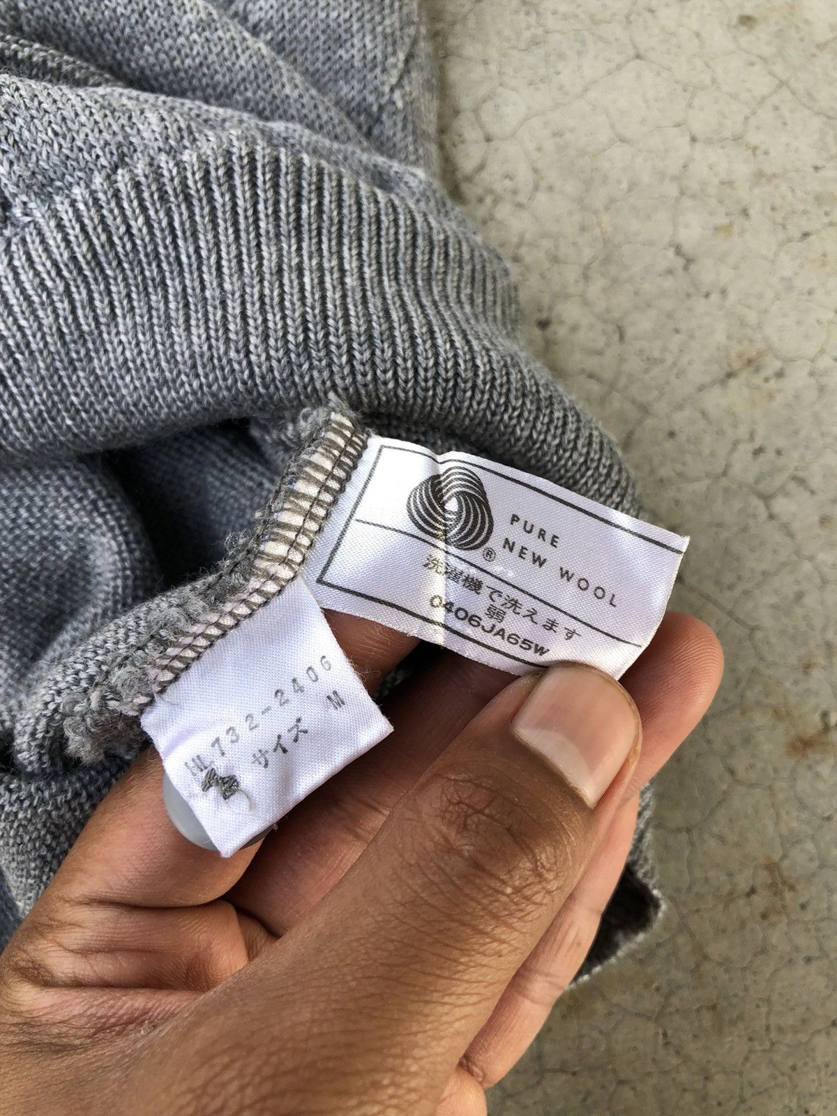 Aran Isles Knitwear × Homespun Knitwear Polo Pattern Knitsweater chackered Jumper With Pocket Size US M / EU 48-50 / 2 - 8 Thumbnail
