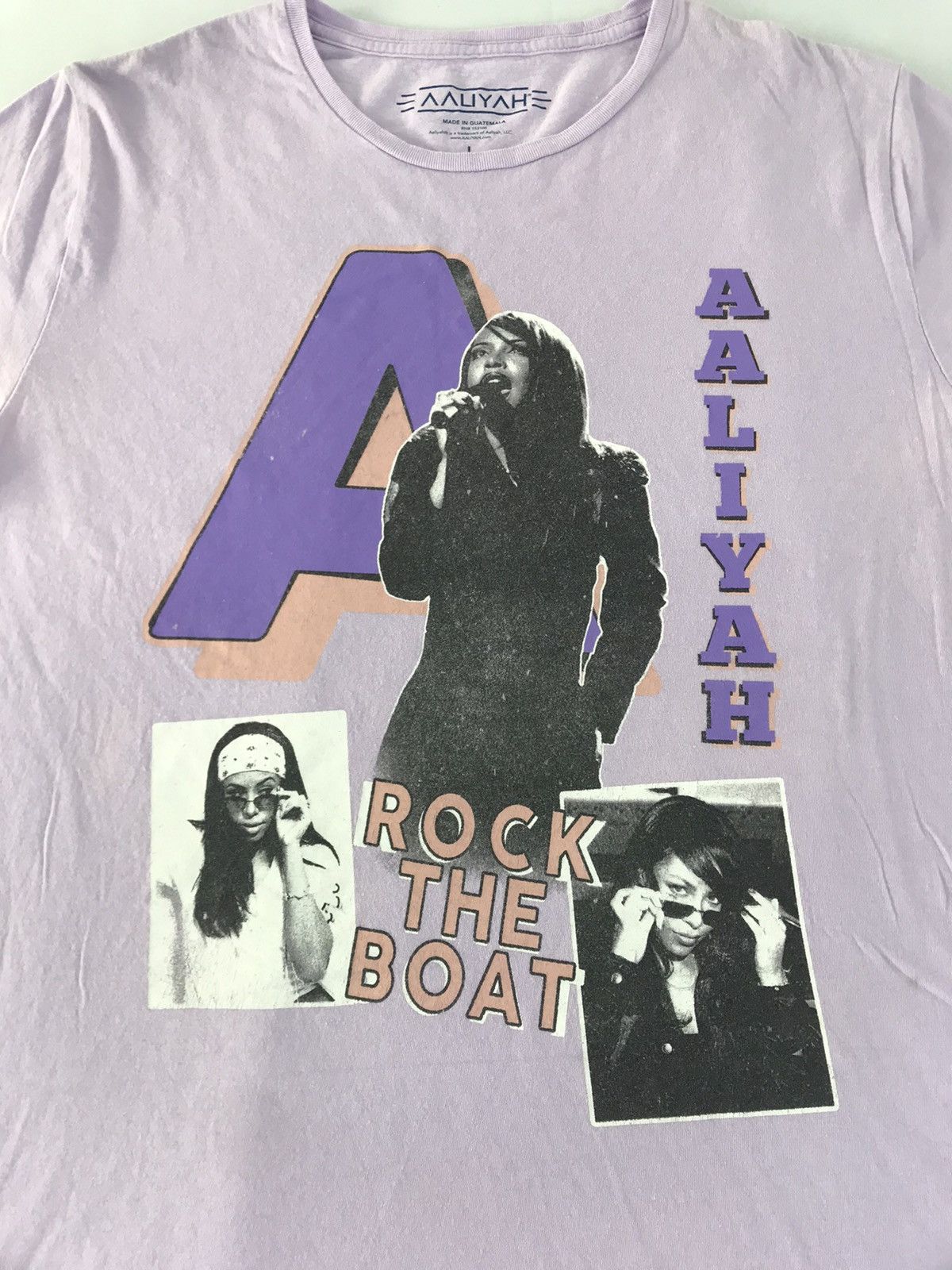 Band Tees Aaliyah Rock The Boat Second Single Album Printed Tee Size US L / EU 52-54 / 3 - 4 Thumbnail