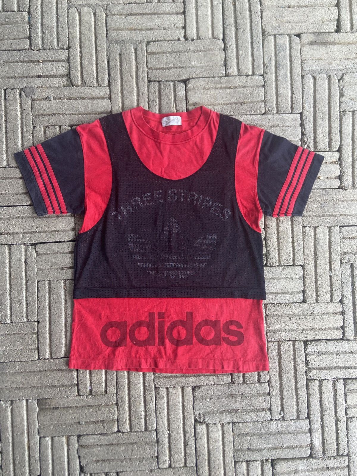 Adidas × Descente × Vintage Vintage ADIDAS mesh layering (double layer) Size US M / EU 48-50 / 2 - 1 Thumbnail
