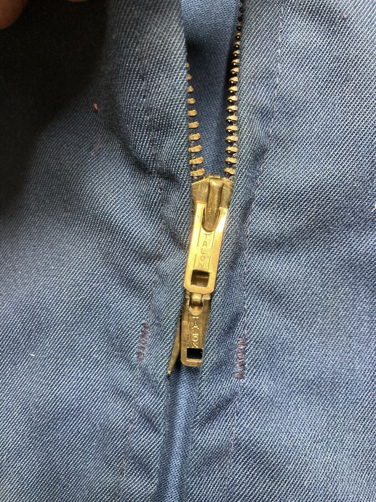 Vintage VTG 60s ToppMaster work jacket 3 pocket talon workwear 44 Size US L / EU 52-54 / 3 - 9 Thumbnail