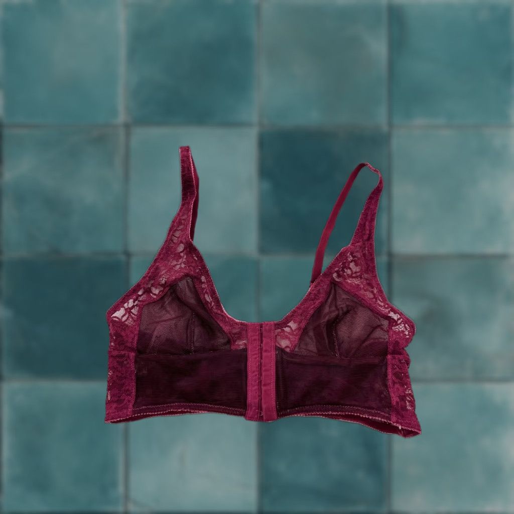 Free People Free People Bralette Women Small Red Lace Wireless Adjustable Strap Classic Size ONE SIZE - 1 Thumbnail